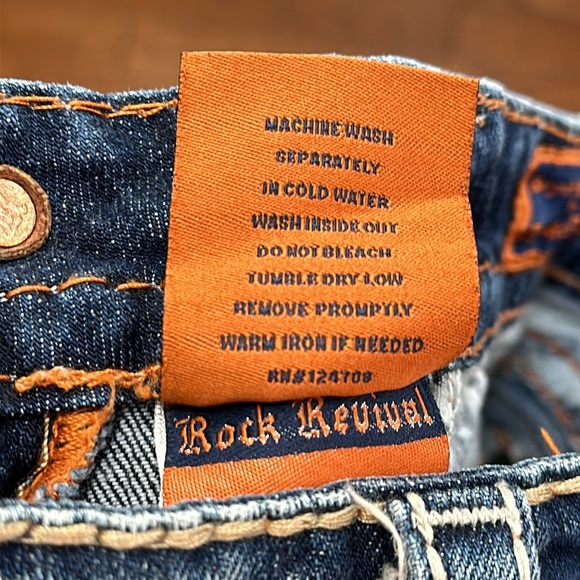 Rock Revival Penny Ultra Low Rise Boot Cut Jeans Sz 24 VG-EUC Buckle Exclusive - Picture 14 of 16